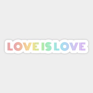 Love is Love Rainbow Pride Shirt, LGBTQ Pride, Gay Shirt, Lesbian Shirt, Gift for Gay Lesbian, Queer Pride Month Sticker